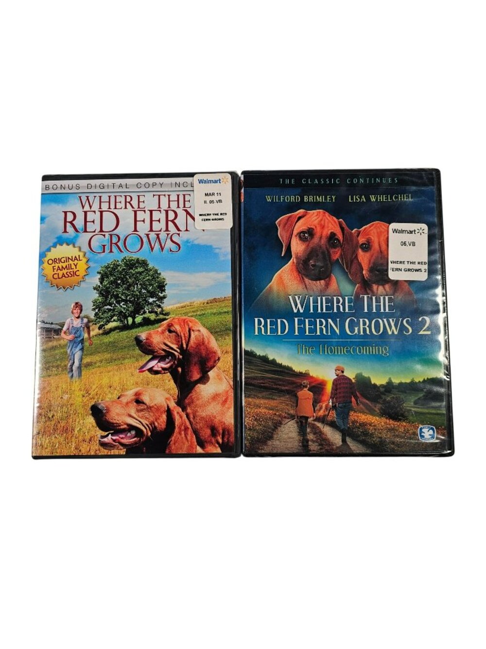 Where The Red Fern Grows Parts 1 & 2 (NEW SEALED DVD Set) Family Classics